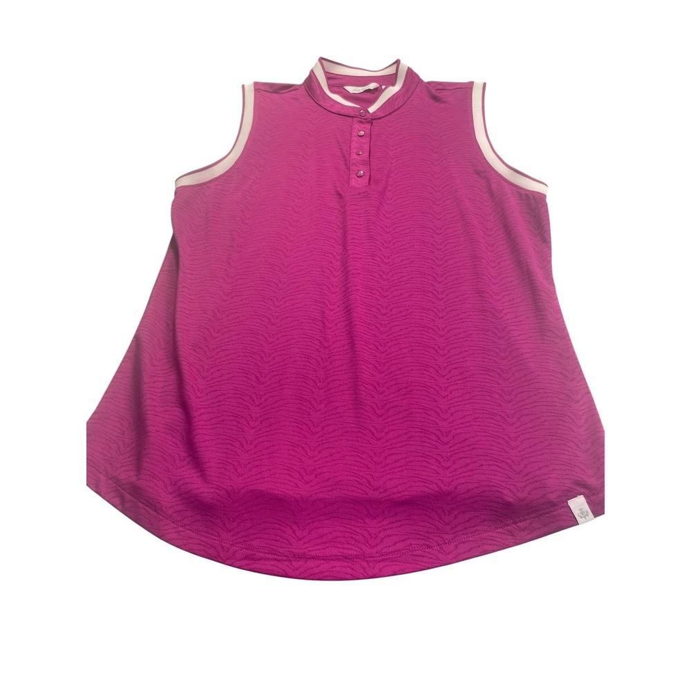 Lady Hagen Golf Shirt Size Small Purple Snap collar